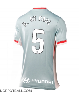 Billige Fotballdrakt Atletico Madrid Rodrigo De Paul #5 Replika Bortedrakt Dame 2024-25 Kortermet